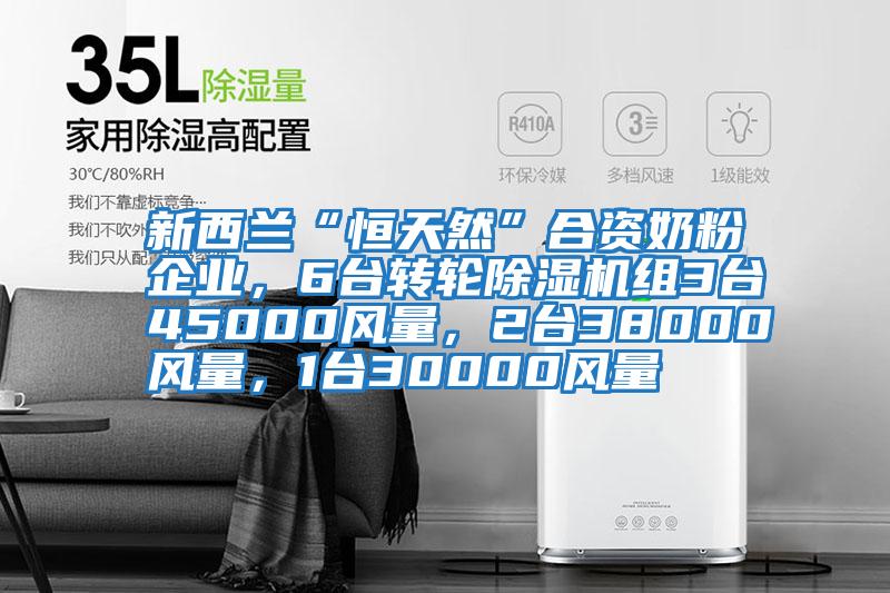 新西蘭“恒天然”合資奶粉企業(yè)，6臺轉(zhuǎn)輪除濕機(jī)組3臺45000風(fēng)量，2臺38000風(fēng)量，1臺30000風(fēng)量