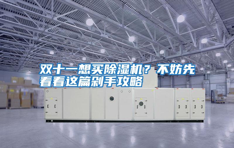 雙十一想買除濕機？不妨先看看這篇剁手攻略