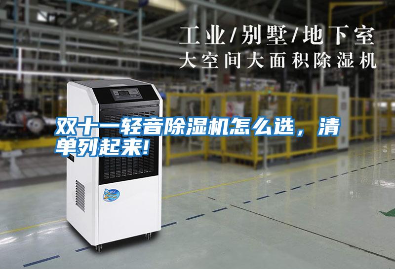 雙十一輕音除濕機怎么選，清單列起來!