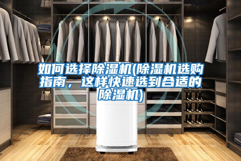 如何選擇除濕機(jī)(除濕機(jī)選購(gòu)指南,這樣快速選到合適的除濕機(jī))