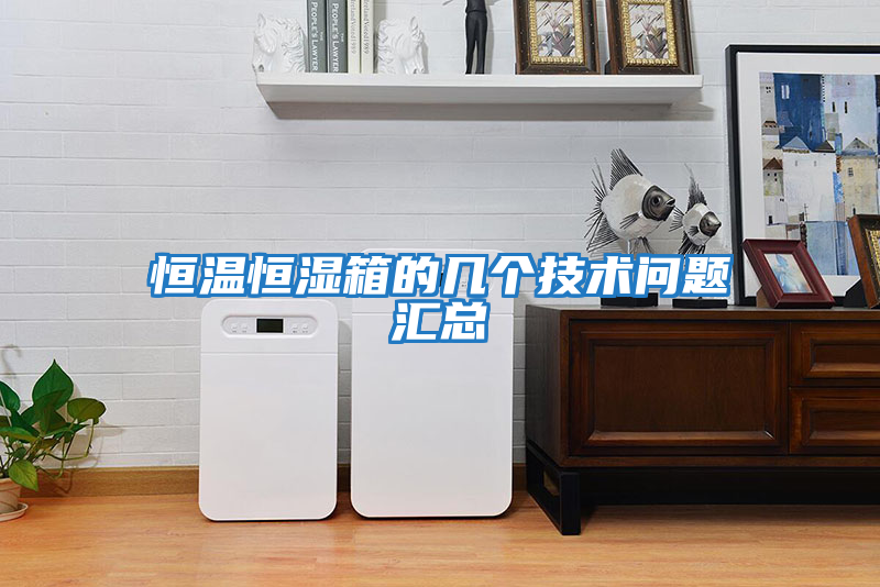 恒溫恒濕箱的幾個技術問題匯總