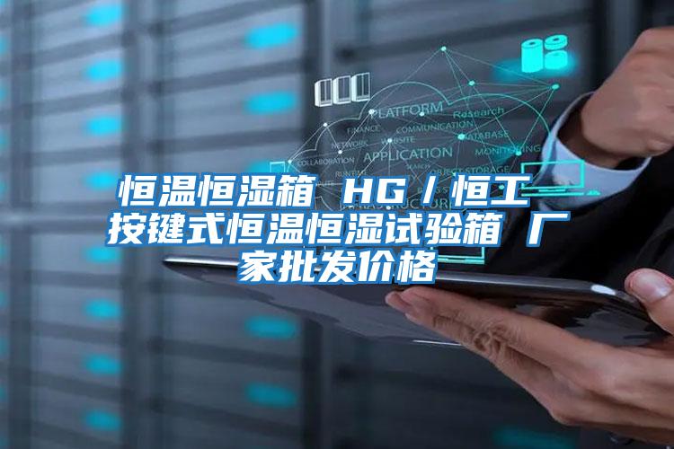 恒溫恒濕箱 HG/恒工 按鍵式恒溫恒濕試驗箱 廠家批發價格